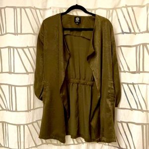 Silky Hunter Green Cardigan